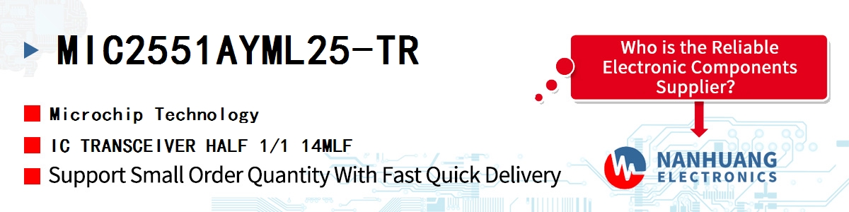 MIC2551AYML25-TR Microchip IC TRANSCEIVER HALF 1/1 14MLF