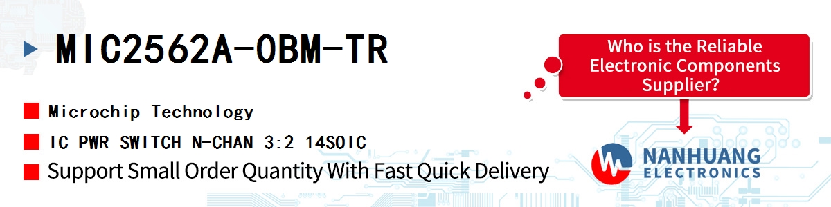 MIC2562A-0BM-TR Microchip IC PWR SWITCH N-CHAN 3:2 14SOIC