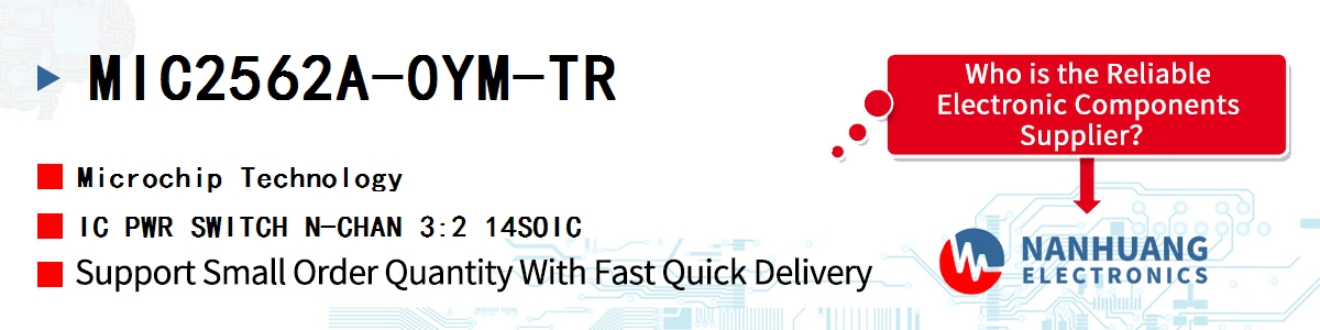 MIC2562A-0YM-TR Microchip IC PWR SWITCH N-CHAN 3:2 14SOIC