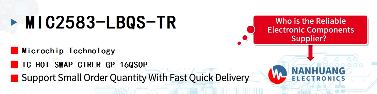 MIC2583-LBQS-TR Microchip IC HOT SWAP CTRLR GP 16QSOP