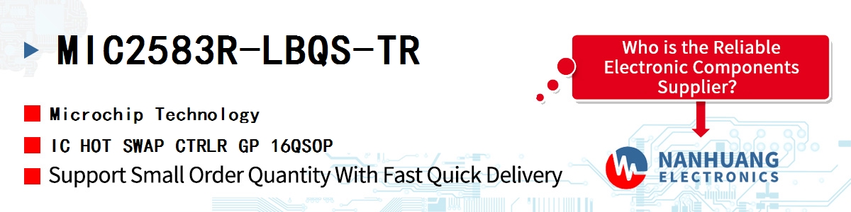 MIC2583R-LBQS-TR Microchip IC HOT SWAP CTRLR GP 16QSOP