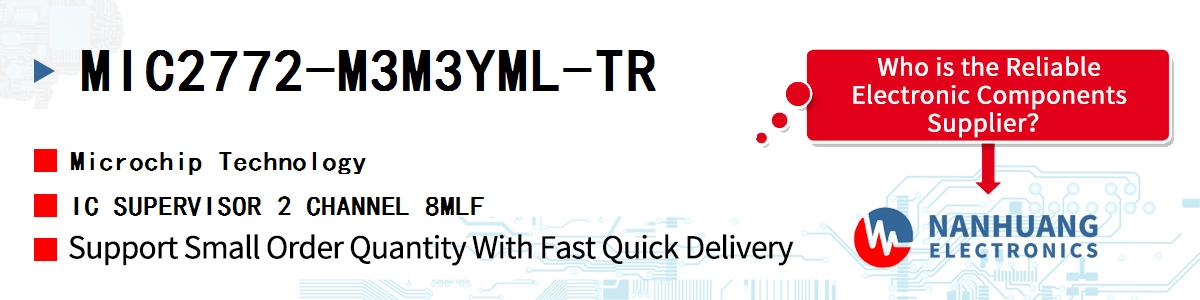 MIC2772-M3M3YML-TR Microchip IC SUPERVISOR 2 CHANNEL 8MLF