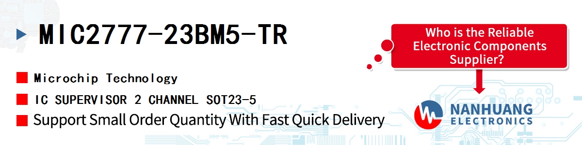 MIC2777-23BM5-TR Microchip IC SUPERVISOR 2 CHANNEL SOT23-5