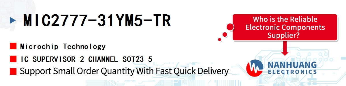 MIC2777-31YM5-TR Microchip IC SUPERVISOR 2 CHANNEL SOT23-5
