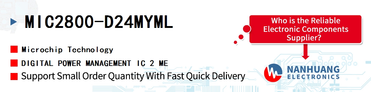 MIC2800-D24MYML Microchip DIGITAL POWER MANAGEMENT IC 2 ME