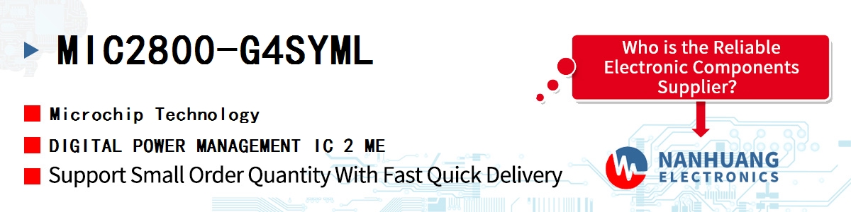MIC2800-G4SYML Microchip DIGITAL POWER MANAGEMENT IC 2 ME