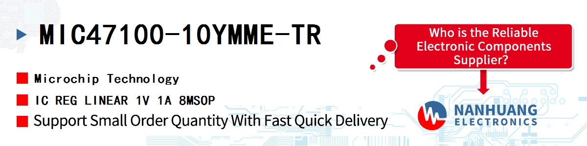 MIC47100-10YMME-TR Microchip IC REG LINEAR 1V 1A 8MSOP