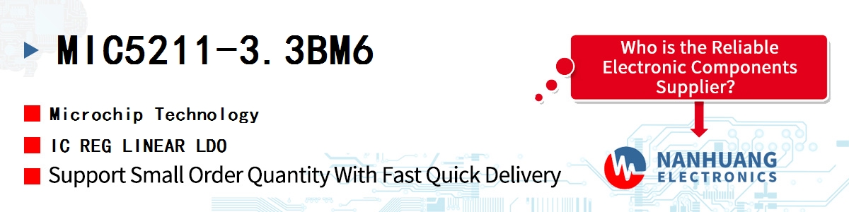 MIC5211-3.3BM6 Microchip IC REG LINEAR LDO