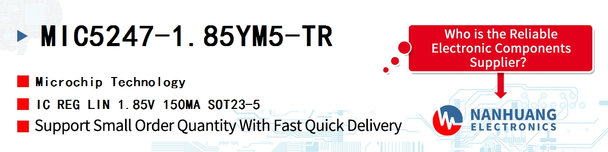 MIC5247-1.85YM5-TR Microchip IC REG LIN 1.85V 150MA SOT23-5