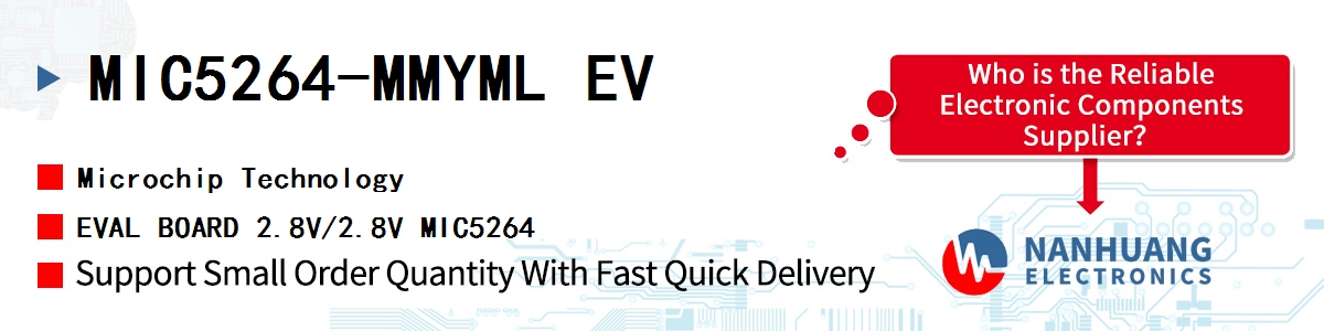 MIC5264-MMYML EV Microchip EVAL BOARD 2.8V/2.8V MIC5264