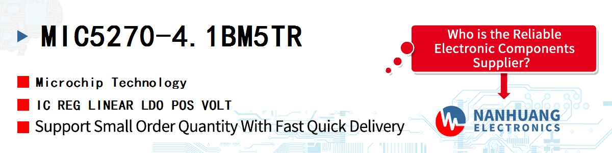 MIC5270-4.1BM5TR Microchip IC REG LINEAR LDO POS VOLT