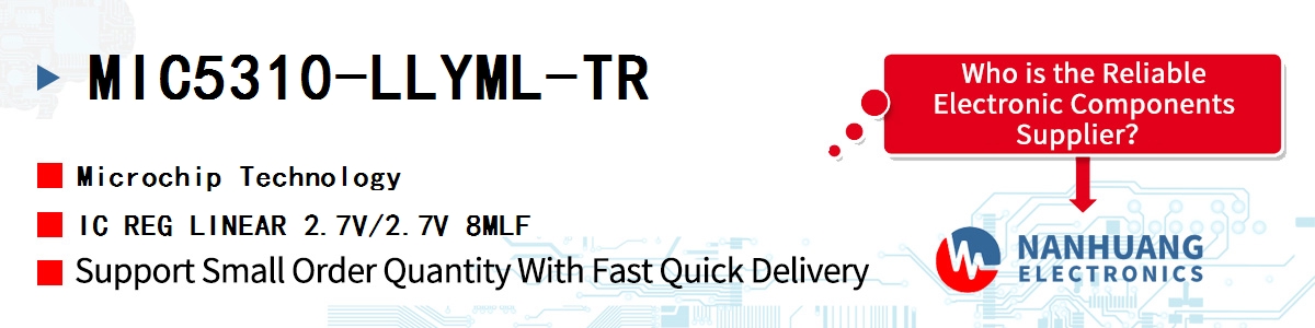 MIC5310-LLYML-TR Microchip IC REG LINEAR 2.7V/2.7V 8MLF
