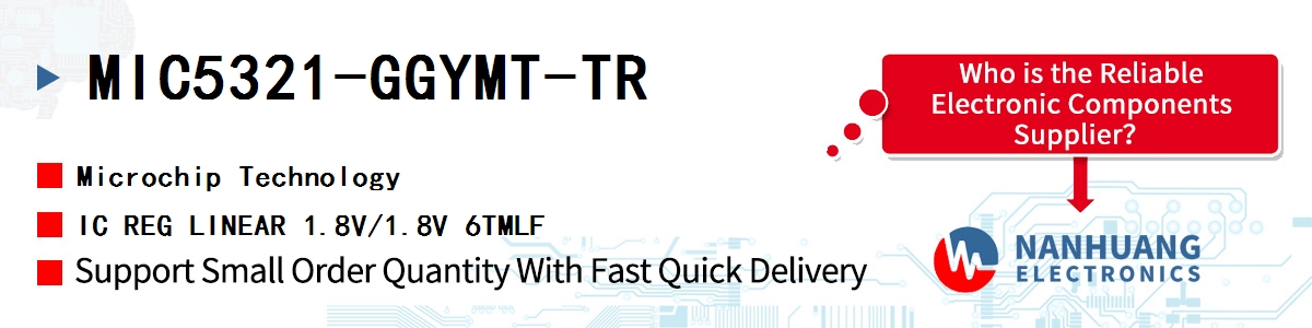 MIC5321-GGYMT-TR Microchip IC REG LINEAR 1.8V/1.8V 6TMLF