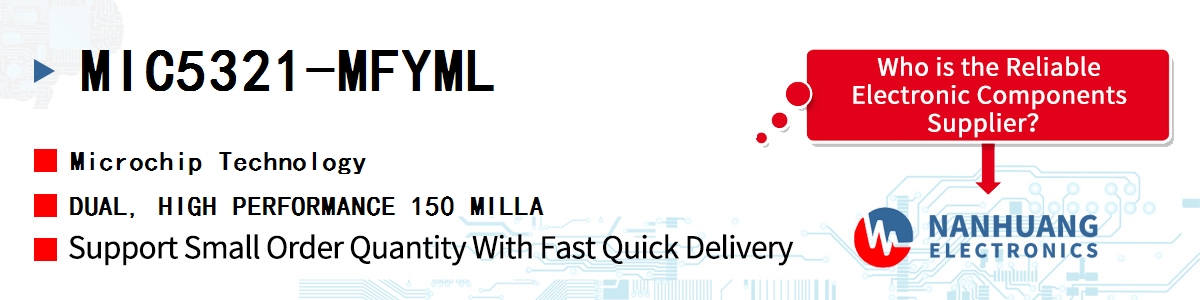 MIC5321-MFYML Microchip DUAL, HIGH PERFORMANCE 150 MILLA