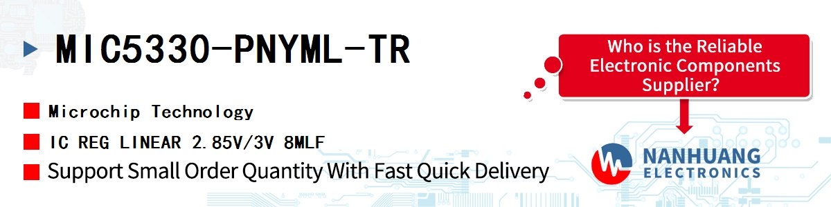MIC5330-PNYML-TR Microchip IC REG LINEAR 2.85V/3V 8MLF