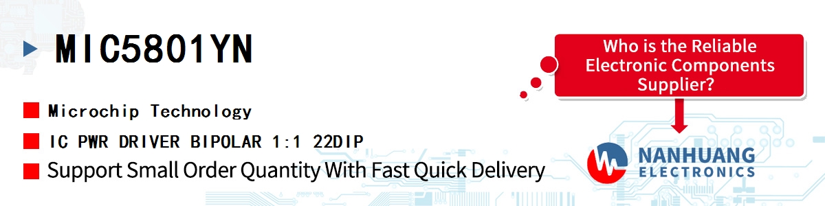 MIC5801YN Microchip IC PWR DRIVER BIPOLAR 1:1 22DIP