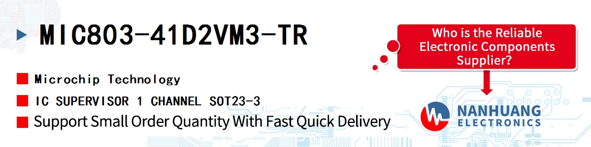 MIC803-41D2VM3-TR Microchip IC SUPERVISOR 1 CHANNEL SOT23-3