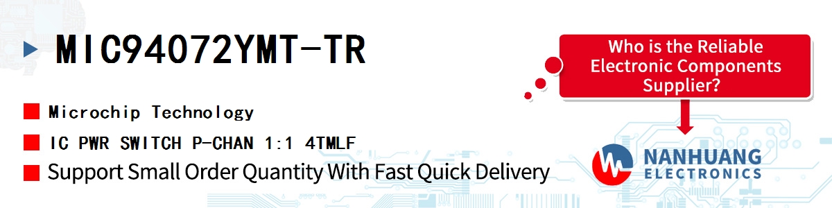 MIC94072YMT-TR Microchip IC PWR SWITCH P-CHAN 1:1 4TMLF