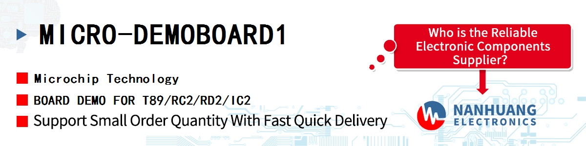 MICRO-DEMOBOARD1 Microchip BOARD DEMO FOR T89/RC2/RD2/IC2