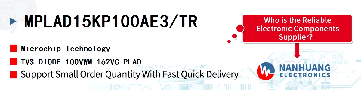 MPLAD15KP100AE3/TR Microchip TVS DIODE 100VWM 162VC PLAD