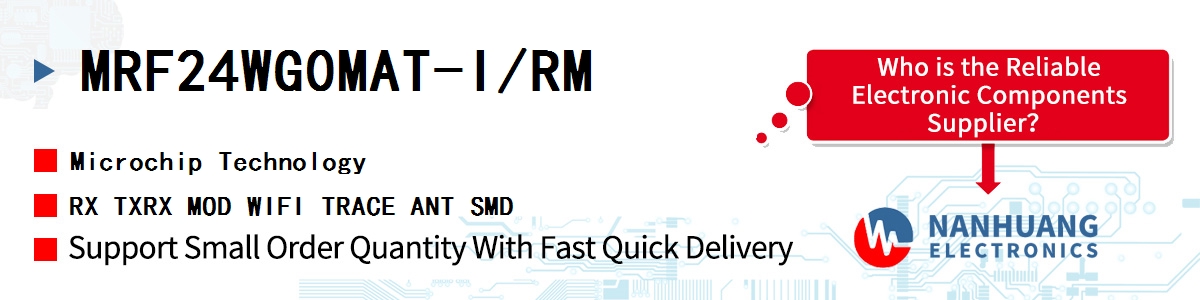 MRF24WG0MAT-I/RM Microchip RX TXRX MOD WIFI TRACE ANT SMD