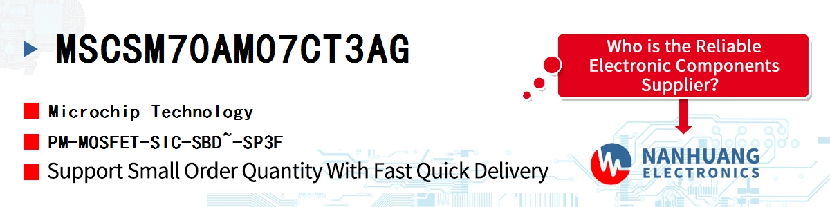 MSCSM70AM07CT3AG Microchip PM-MOSFET-SIC-SBD~-SP3F