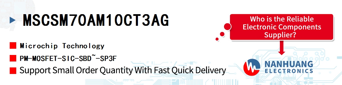 MSCSM70AM10CT3AG Microchip PM-MOSFET-SIC-SBD~-SP3F