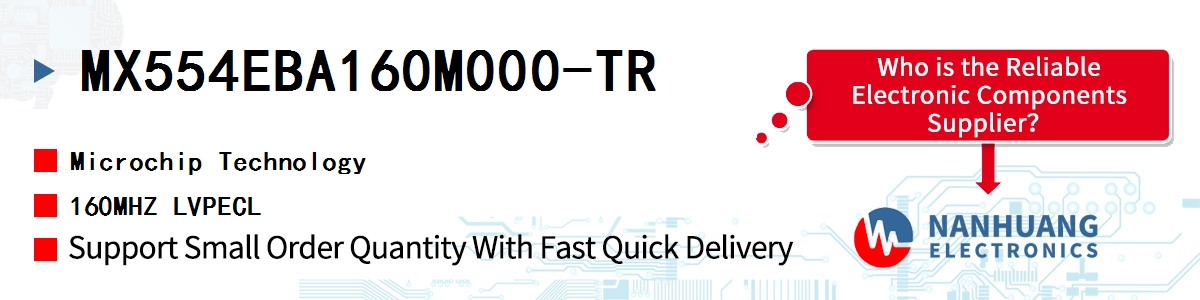 MX554EBA160M000-TR Microchip 160MHZ LVPECL