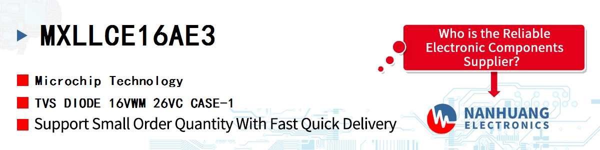 MXLLCE16AE3 Microchip TVS DIODE 16VWM 26VC CASE-1