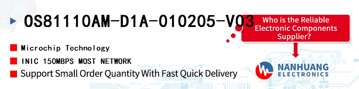 OS81110AM-D1A-010205-V03 Microchip INIC 150MBPS MOST NETWORK