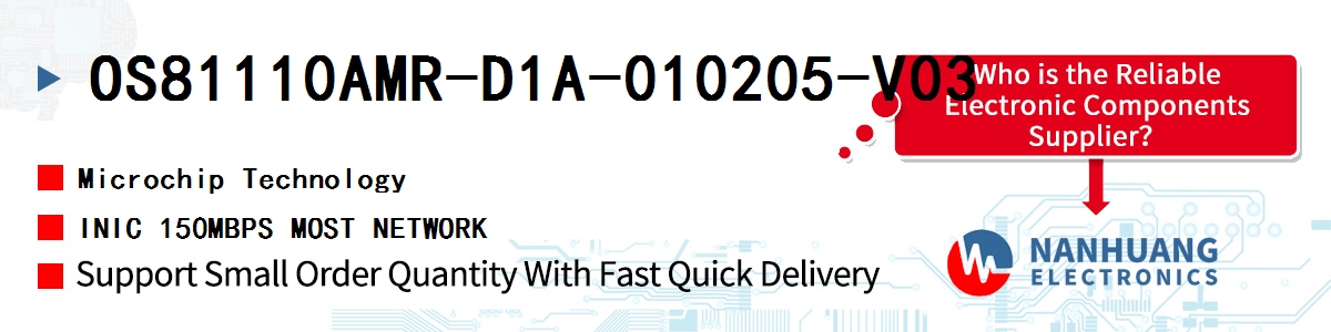 OS81110AMR-D1A-010205-V03 Microchip INIC 150MBPS MOST NETWORK