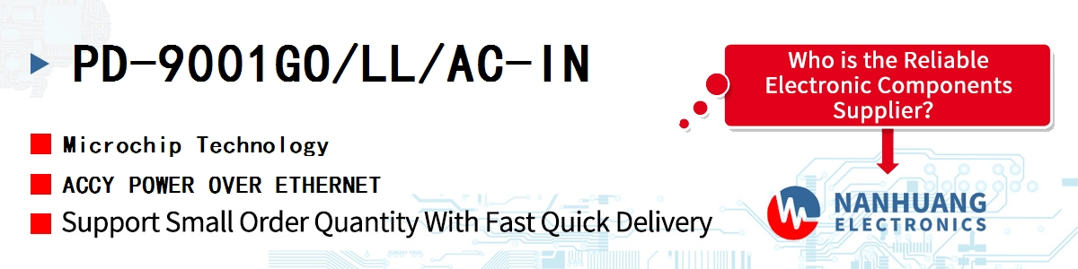 PD-9001GO/LL/AC-IN Microchip ACCY POWER OVER ETHERNET