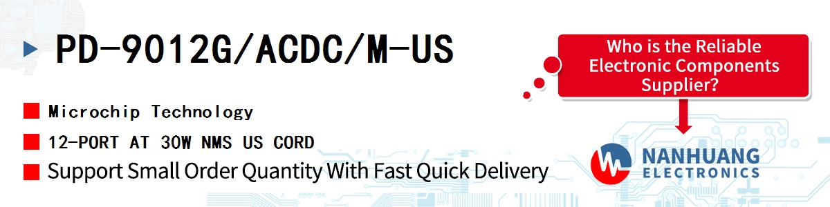 PD-9012G/ACDC/M-US Microchip 12-PORT AT 30W NMS US CORD