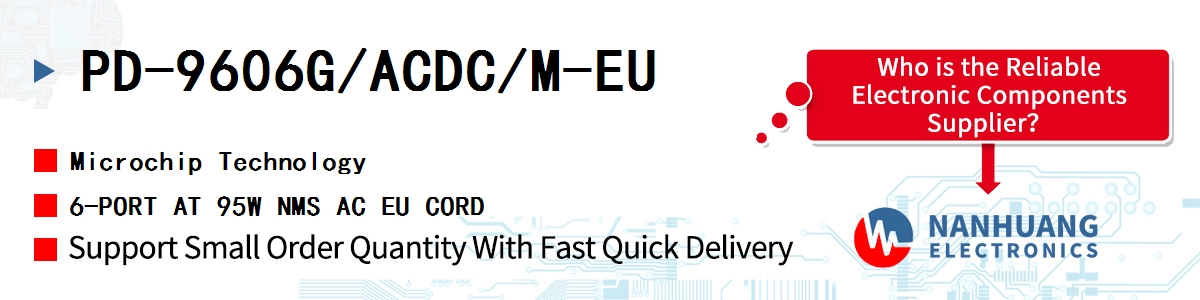 PD-9606G/ACDC/M-EU Microchip 6-PORT AT 95W NMS AC EU CORD
