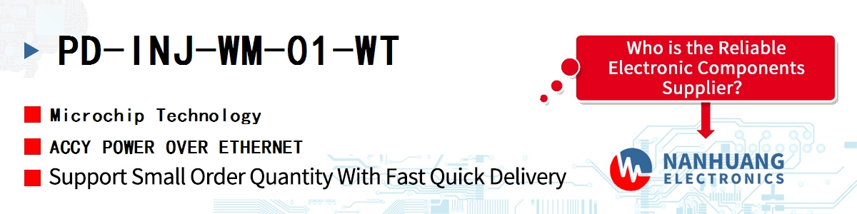 PD-INJ-WM-01-WT Microchip ACCY POWER OVER ETHERNET