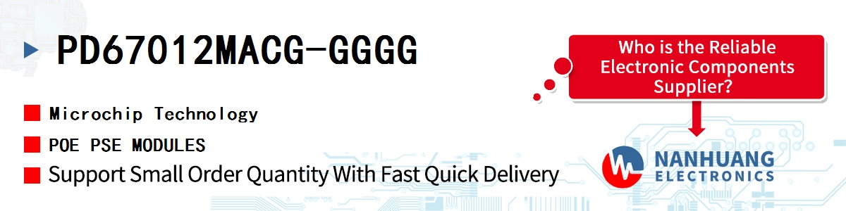 PD67012MACG-GGGG Microchip POE PSE MODULES