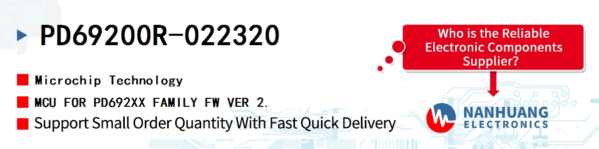 PD69200R-022320 Microchip MCU FOR PD692XX FAMILY FW VER 2.