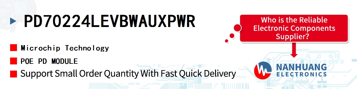 PD70224LEVBWAUXPWR Microchip POE PD MODULE