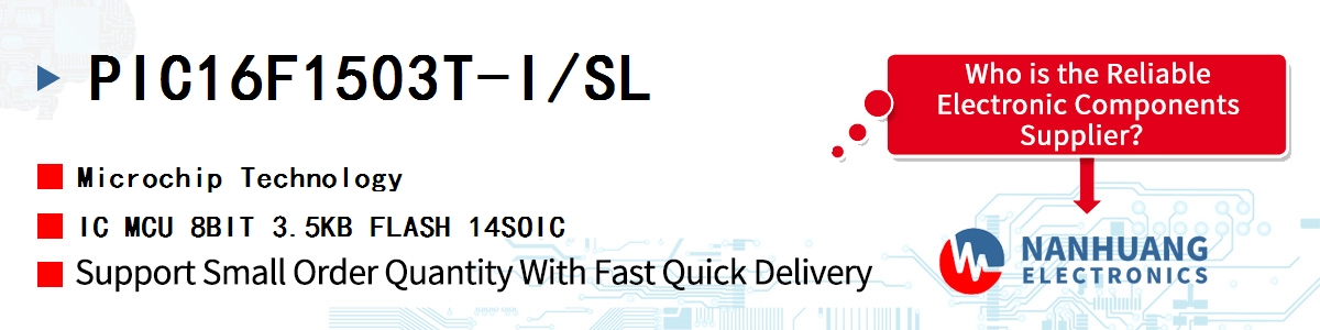 PIC16F1503T-I/SL Microchip IC MCU 8BIT 3.5KB FLASH 14SOIC