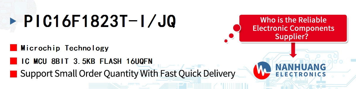 PIC16F1823T-I/JQ Microchip IC MCU 8BIT 3.5KB FLASH 16UQFN