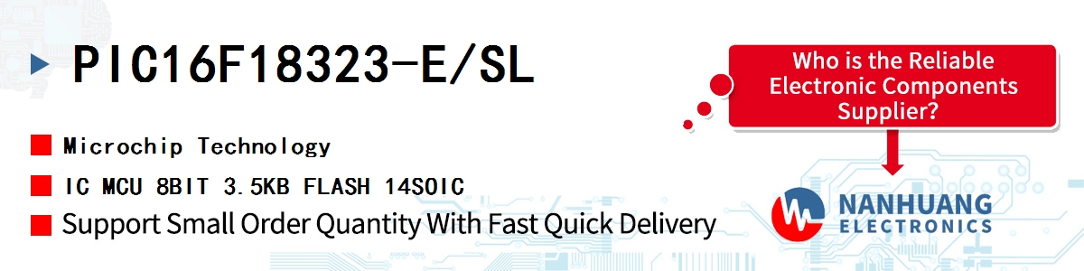 PIC16F18323-E/SL Microchip IC MCU 8BIT 3.5KB FLASH 14SOIC