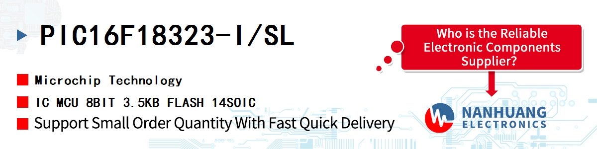 PIC16F18323-I/SL Microchip IC MCU 8BIT 3.5KB FLASH 14SOIC