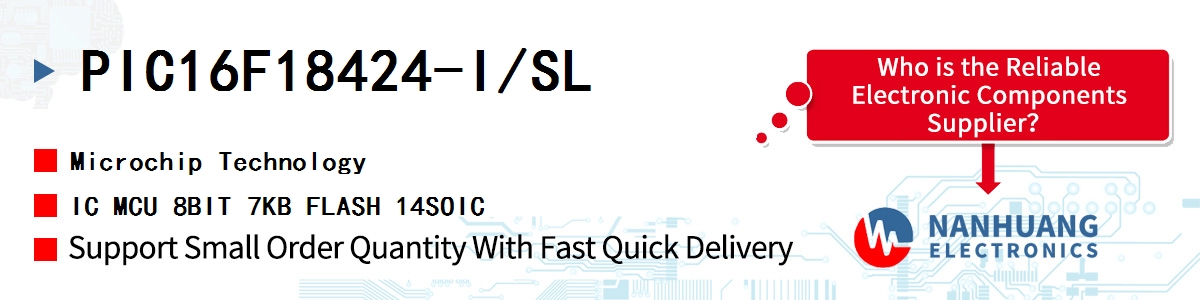 PIC16F18424-I/SL Microchip IC MCU 8BIT 7KB FLASH 14SOIC