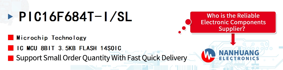 PIC16F684T-I/SL Microchip IC MCU 8BIT 3.5KB FLASH 14SOIC