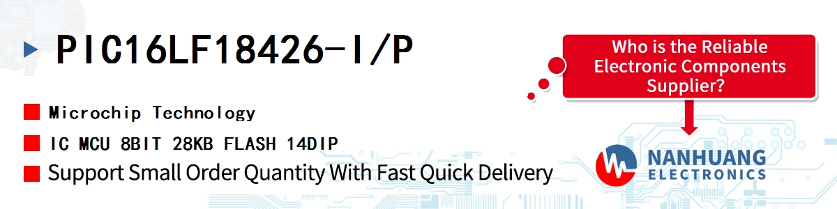 PIC16LF18426-I/P Microchip IC MCU 8BIT 28KB FLASH 14DIP