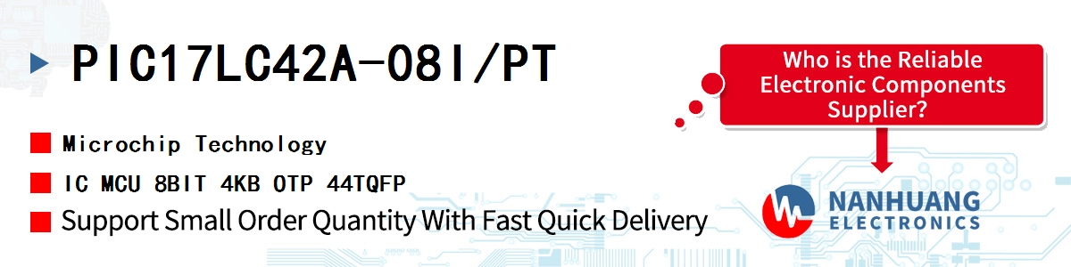 PIC17LC42A-08I/PT Microchip IC MCU 8BIT 4KB OTP 44TQFP