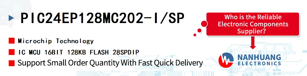 PIC24EP128MC202-I/SP Microchip IC MCU 16BIT 128KB FLASH 28SPDIP