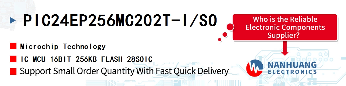 PIC24EP256MC202T-I/SO Microchip IC MCU 16BIT 256KB FLASH 28SOIC