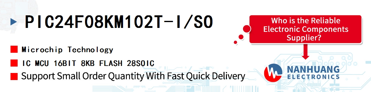 PIC24F08KM102T-I/SO Microchip IC MCU 16BIT 8KB FLASH 28SOIC