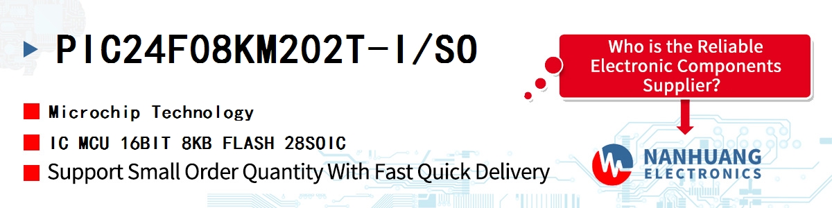 PIC24F08KM202T-I/SO Microchip IC MCU 16BIT 8KB FLASH 28SOIC